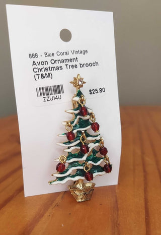 Avon Ornament Christmas Tree brooch (T&M)