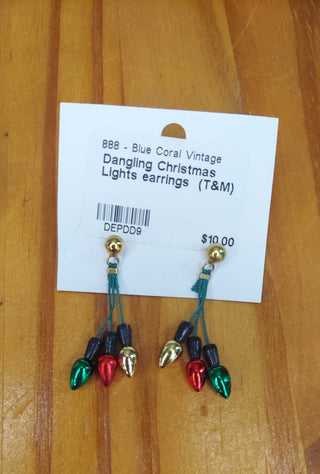 Dangling Christmas Lights earrings (T&M)