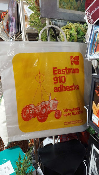 Vintage Kodak Eastman 910 Adhesive, handle plastic carrier Bag