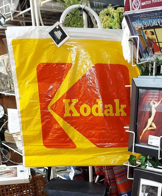 Vintage Kodak Logo, handle plastic carrier Bag