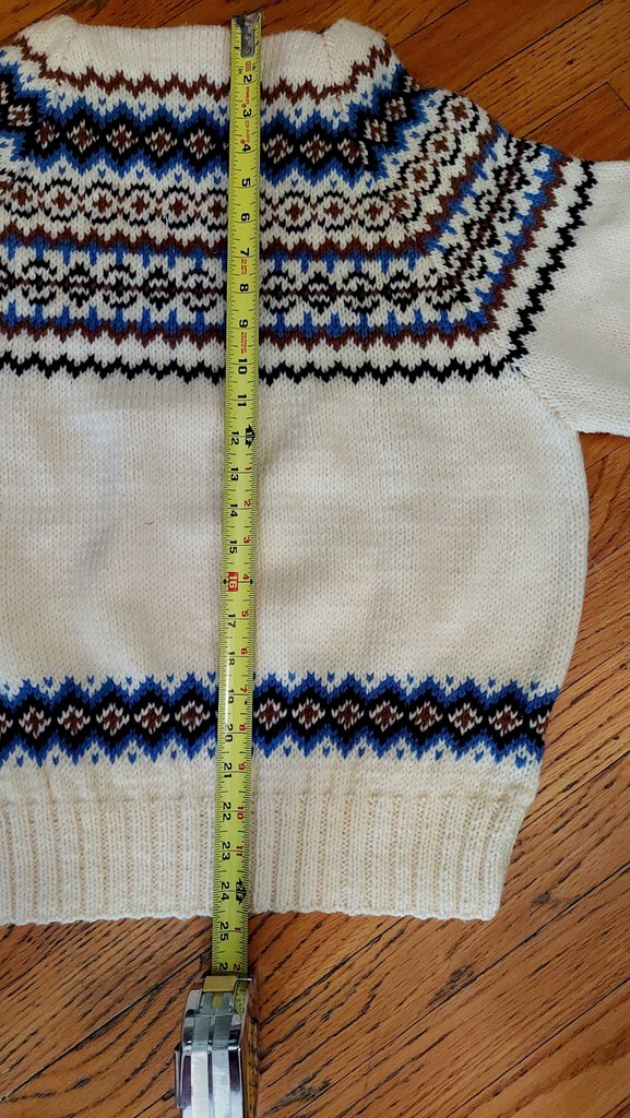 vintage handmade Norwegian jumper wool sweater