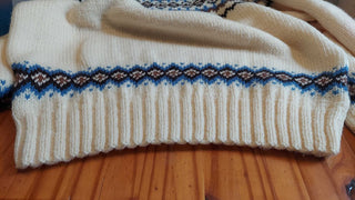vintage handmade Norwegian jumper wool sweater