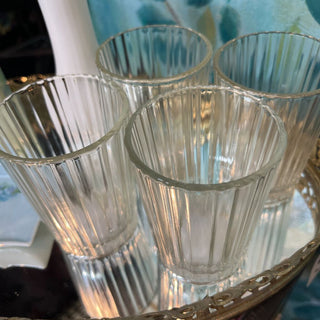 Vintage Retro Striped Glass