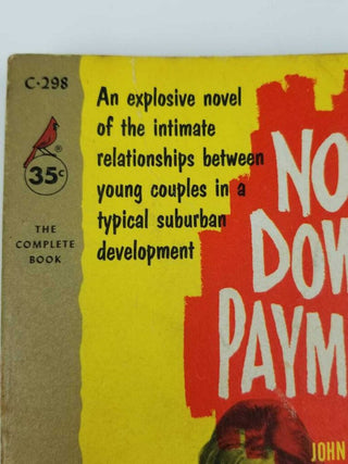 Book 1957 No Down Payment Suburban Scandal Romance Pulp Fiction