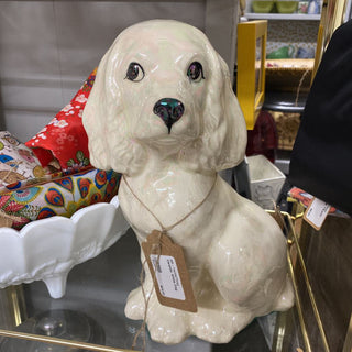 Ceramic White Dog