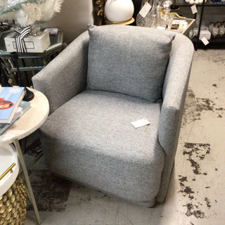 Oslo Gray Swivel Club Chair 30x31x27 each