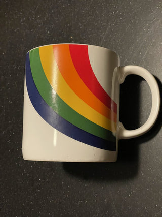 70s FTD Rainbow Mug