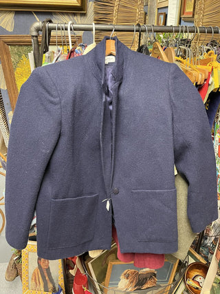 Navy one button blazer, Sz.10