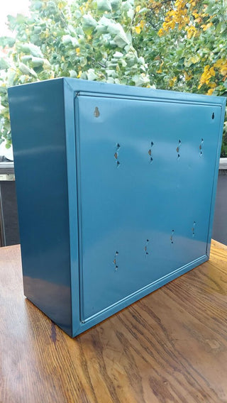 Vintage Blue Metal 50 Drawer Small Parts Organizer cabinet by Akro - Mils