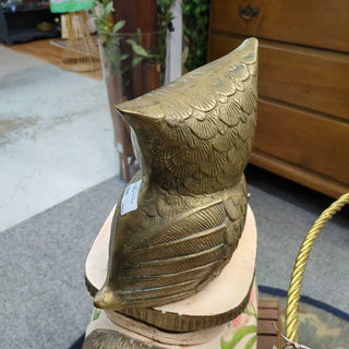 Vintage Large Brass Owl 5744