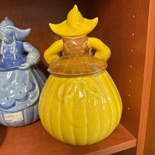 Red wing Dutch girl cookie jar yellow