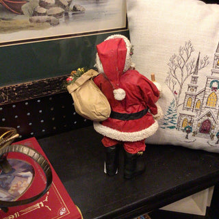 Clothtique Santa w/Red Suit Bell Glasses & Toys Possible Dreams