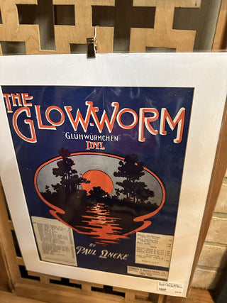 Matted Sheet Music 11x14 - The Glow Worm
