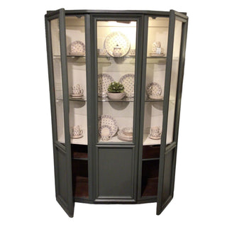 Painted Solid Wood China Cabinet