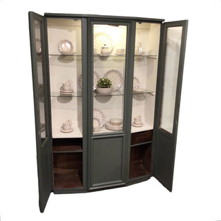 Painted Solid Wood China Cabinet
