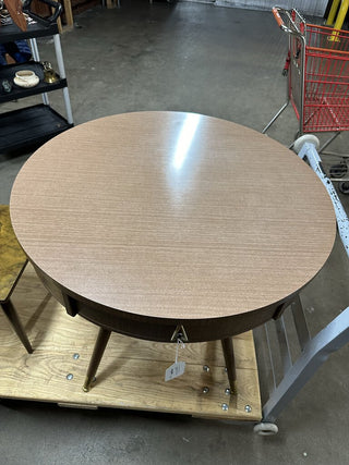 Funky MCM lamp table with drawer