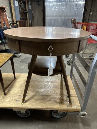 Funky MCM lamp table with drawer