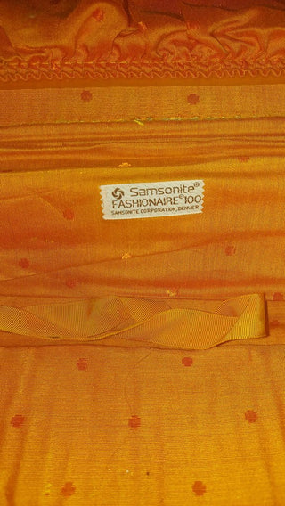 RARE - 1960s set (2) "Wild Gardenia" luggage by Samsonite Fashionista, Exotic Group