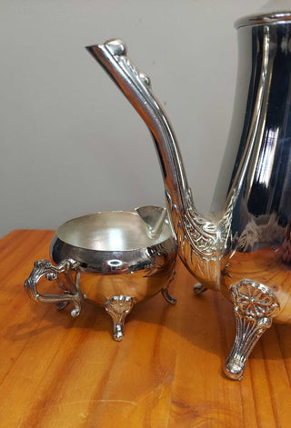 Ornate Silver Tea Set (4pc) by Davco