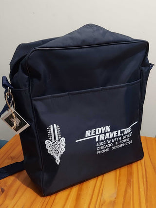 1980s Redyk travel inc. Chicago carry on bag, made by bearse manufacturing