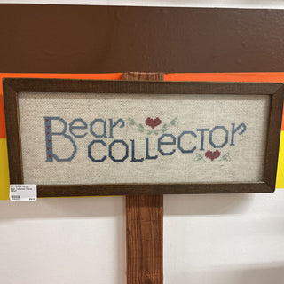 Bear Collector Cross Stitch