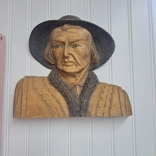 Wooden carved peasant sculpture