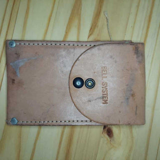 1960s Thick leather tool pouch for Bell System Lineman