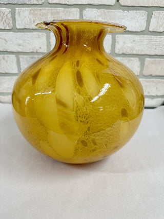 Azzurra Italy art glass vase 9.5 x 9