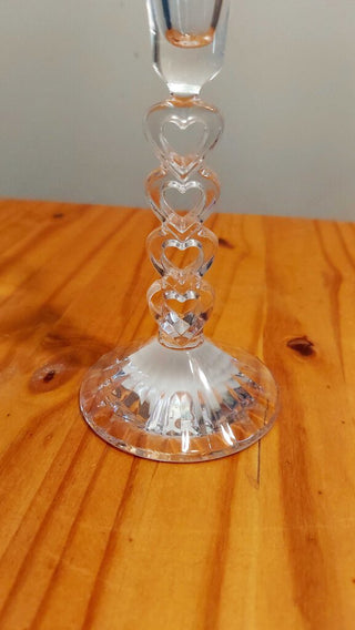 Forever Heart Crystal Fluted Champagne Bud Vase by Cristal D'Arques-Durand