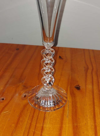 Forever Heart Crystal Fluted Champagne Bud Vase by Cristal D'Arques-Durand