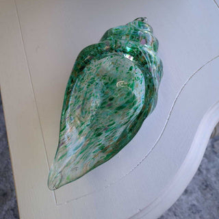 Hand Blown Art Glass Conch Shell