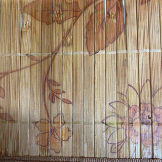 Vintage Bamboo Floral Design Placemat