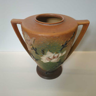 Roseville Pottery Magnolia Handled Vase