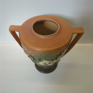 Roseville Pottery Magnolia Handled Vase