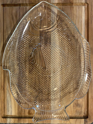 Large Glass Fish Platter