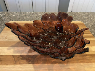Glass Grape Serving Bowl