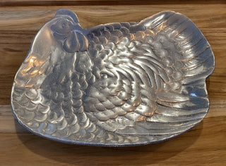Pewter Hen Plate