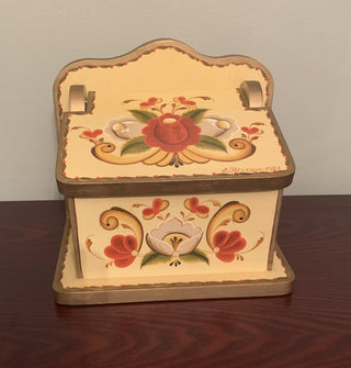Vintage Hand Painted Recipe Box