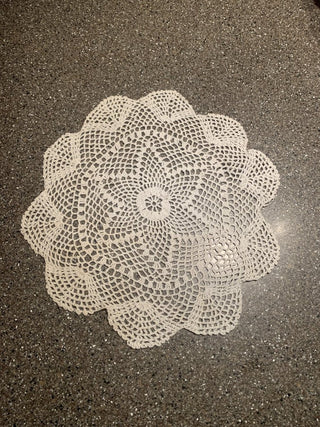 gt-Crocheted round doily