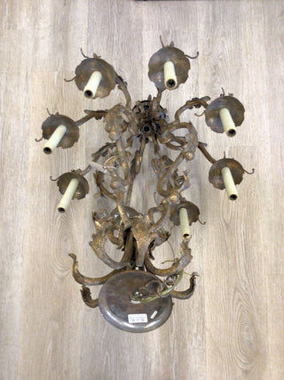 Org $1200, Gold Chandelier (B.R.Lighting) 8 candle (As-Is)