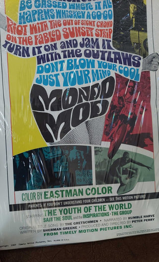 1967 "Mondo Mod" authentic original film poster, "swing into the wildest trip of your life..."