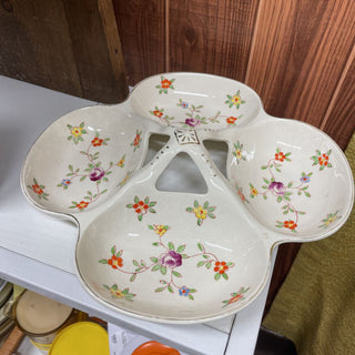 Flowered Japanese Sectioned Dish