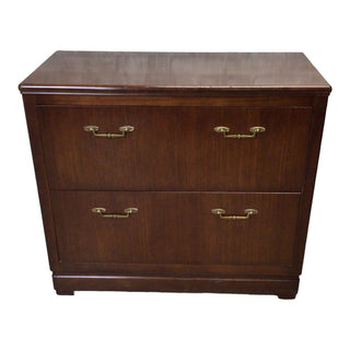Solid Wood File Cabinet with 2 Drawers