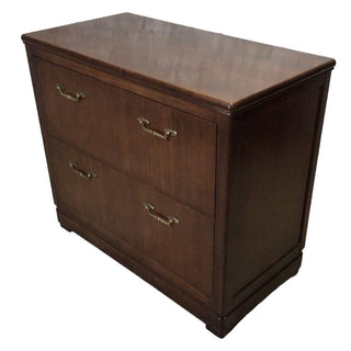 Solid Wood File Cabinet with 2 Drawers