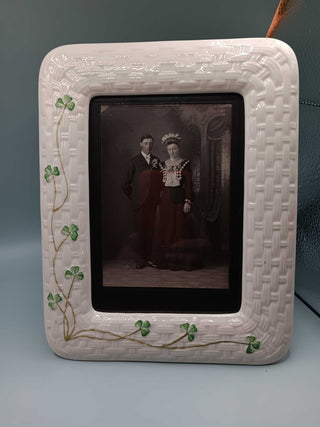 Belleek Photo Frame 8 x 10 w 5 x 7 Opening for Photo